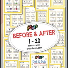 This iidots worksheets contains a combination of exercise involving After and Before. Through, these mathematical exercise, tiny tots will learn how to find the Before and After numbers. Number counting is the basic math skill that will help the child to recognize the order of the numbers.