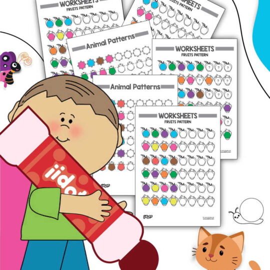 Animal and fruit pattern iidots worksheets have mathematical question for children. In question, there are three or four, followd by a prompt, asking kids to fill same colors and solve problems. This type of exercise very helpful for early growth of the children’s mind.