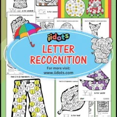 The folder contains 28 enjoyable learning worksheets. Kids can identify both upper and lowercase letters from A to Z, and practice writing them. This boosts their vocabulary and fine motor skills development.