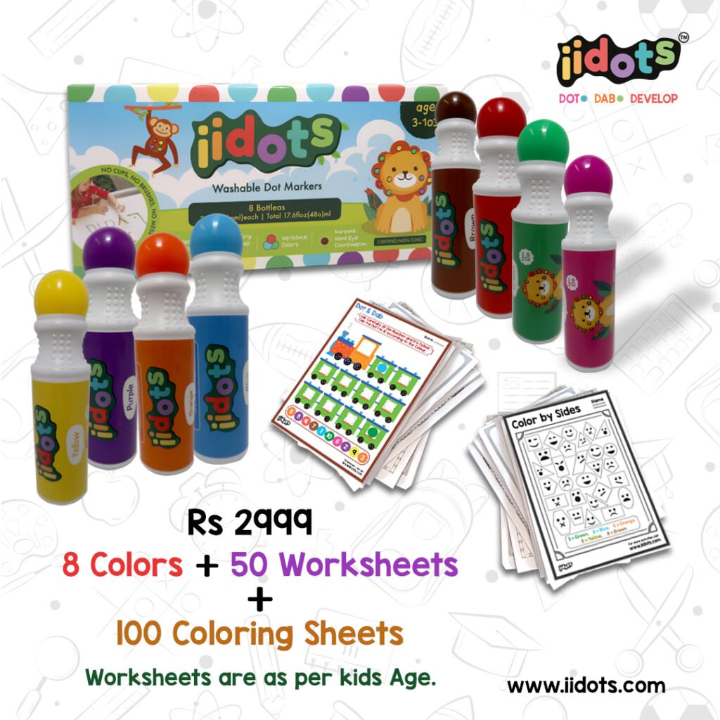 Rainbow dot markers